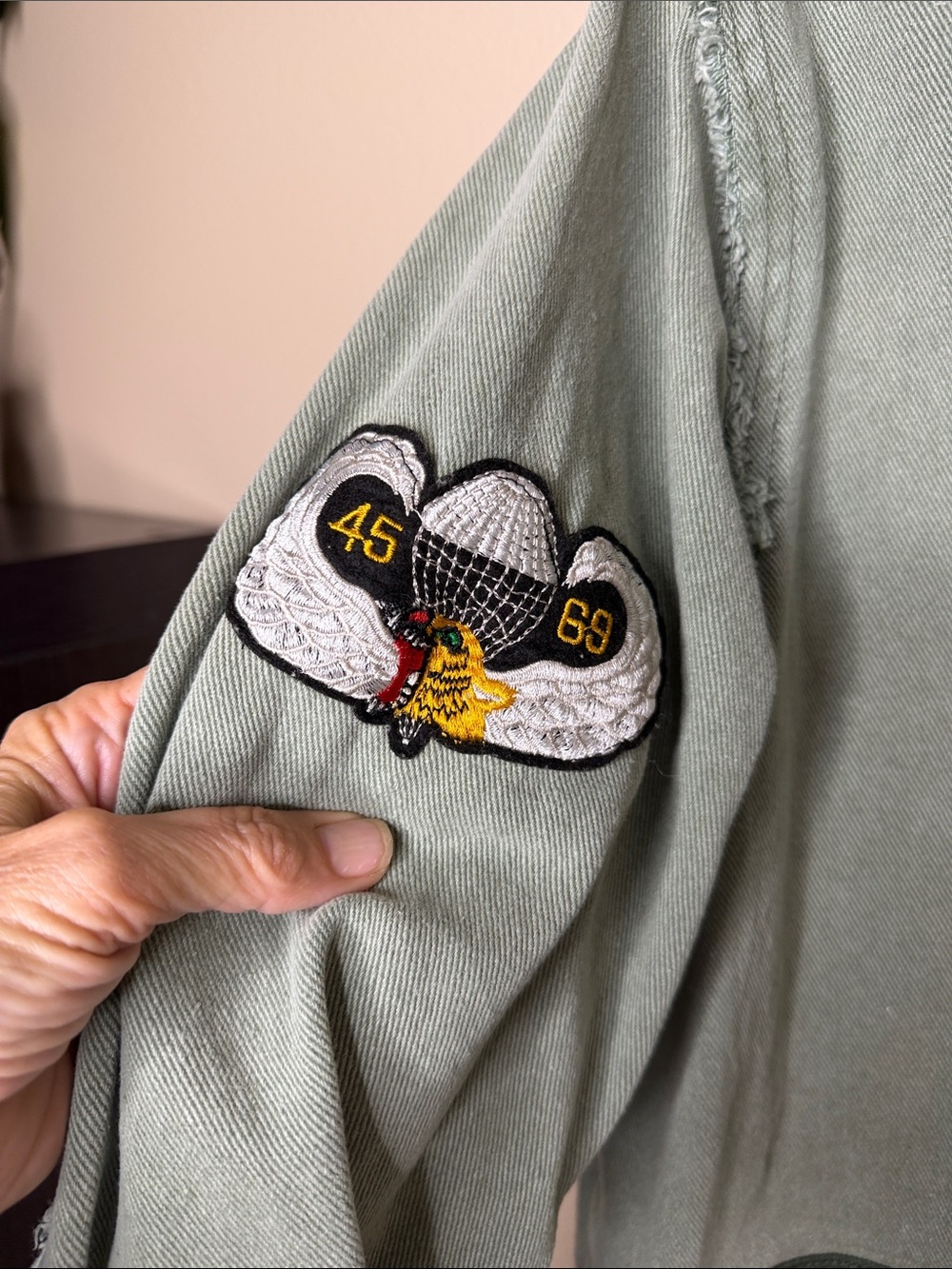 VICI Green Patched Military Blazer Jacket - Picture 5 of 9